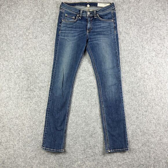 Rag & Bone Jeans Womens 26 Blue Skinny Capri in Sonoma Preppy Capsule Basic - Picture 1 of 14